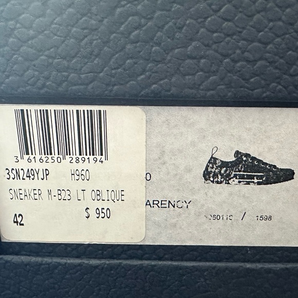Selling used pair of Dior shoes black M-B23 LT Oblique. Size 9. Firm at $675 OBO - Picture 1 of 2